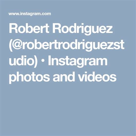 Roberts Rodriguez Instagram Toronto